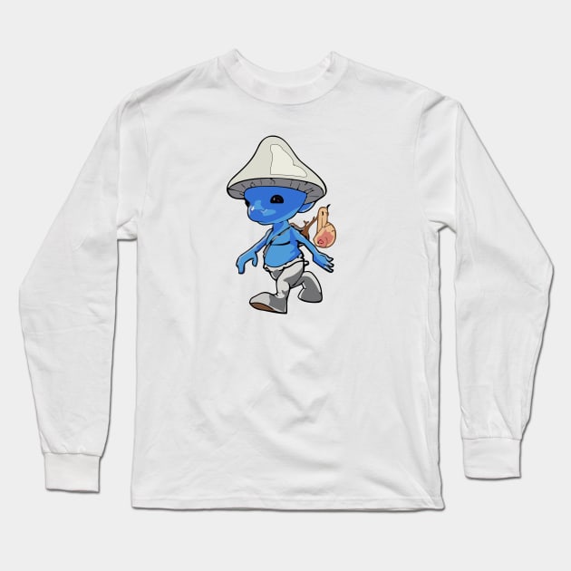 Smurf-Cat Long Sleeve T-Shirt by DewaJassin